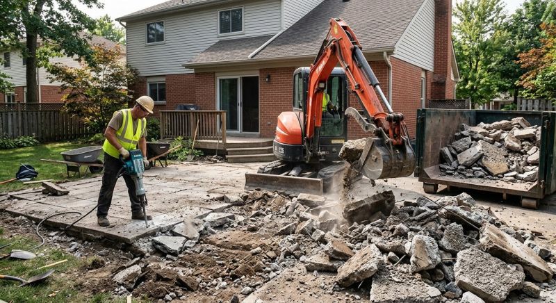 Walkway Demolition in Bergen County, NJ